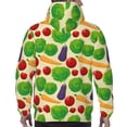 thumbnail image 7 of Rateoe Vegetable Pattern Mens Hoodie, Pullover Hooded Sweatshirt, Kangaroo Pocket Hoodie Ideal for Daily Wear, Travel and Home-X-Large, 7 of 7