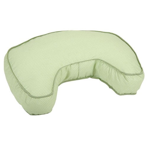 Leachco The Natural BasicContoured Nursing Pillow Green Pin Dot