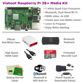 thumbnail image 2 of Viaboot Raspberry Pi 3 B+ Keyboard (Bluetooth Edition) Kit with Official Red/White Case, 2 of 8