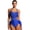 Royal Blue, variant on SiiRoh Women's Rhinestone Fringe Latin Rumba Samba Dance Leotard with Back Faux Feather Ballroom Dancewear Royal Blue XXL