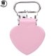 thumbnail image 1 of Clip para chupete de 10 Uds., Clip de suspensión de hierro galvanizado para niños en forma de corazón rosa de 15mm, 1 of 8