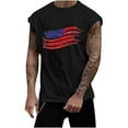 thumbnail image 2 of Pitauce Mens Independence Day Tank Tops Cap Sleeve Muscle Shirt 4th of July Patriotic Active Shirt Sleeveless Graphic Tees, 2 of 5