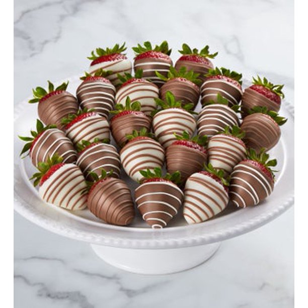 Shari's Berries Gourmet Dozen Drizzled Strawberries (12ct) Walmart