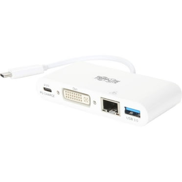 Tripp Lite USB C to DVI Multiport Adapter Converter Hub 6in USB Type C to DVI (U444-06N-DGU-C)