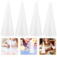 thumbnail image 4 of Supvox DIY Cone Foam White for Teachers Christmas Decoration 6Pcs 9.3x3.5x3.5in, 4 of 8