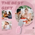 thumbnail image 7 of DESIGNICE Compact Mirror,Integrated Comb Travel Makeup Mirror,Daily Carry Small Mirror,Pink, 7 of 7