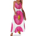 thumbnail image 1 of Una gran flor de verano en color rosa Vestido rosa sin mangas Vestido de cumpleaños Vestidos de noche de lujo 2024, 1 of 7