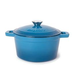 Paderno World Cuisine Chasseur Enamel Cast-Iron Oval Dutch Oven,