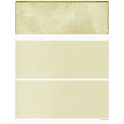 500 Blank Checks Stock - Color Marble Gold - Checks on Top