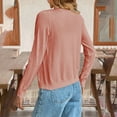 thumbnail image 4 of Yigetop Cardigans for Women Trendy Women's V Neck Button Knit Cardigan Sweater Jacket Cardigan Lightweight Sweaters for Women Pink S, 4 of 6
