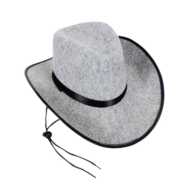 Sombrero de vaquero para hombre y mujer, elegante sombrero de jazz, accesorio para fotos navideñas.