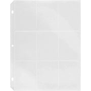 Black Duck Brand Trading Card Protector Sheets - 9 Pocket X 50 Plastic Pages Holds 450 Cards (3-Ring Binder Compatible)