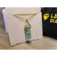 thumbnail image 2 of Handmade Crystal Necklace Gold Tone Green Fluorite Crystal Pendant Necklace, 2 of 11