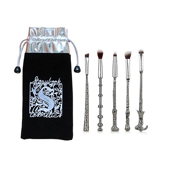 Harry Potter 5 Metal Wand Makeup Brush Set