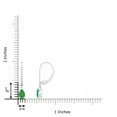 thumbnail image 2 of ANGARA Natural Pear-Shaped Emerald Leverback Drop Earrings with Diamond in 14K White Gold for Women (Size-6x4mm) | May Birthstone, Anniversary, Jewelry Gift for Women | Natural Emerald Earrings, 2 of 7