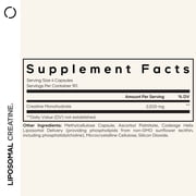 Codeage Liposomal Creatine Monohydrate Capsules, Micronized Creatine 2500mg Sports Nutrition, 360 ct