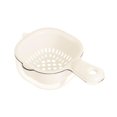 thumbnail image 2 of SugarBloom Two-Layer Fruit and Berry Strainer Basket with Handle, Removable Draining Basket for Kitchen, Handheld Colander for Blueberries, Veggies, and Small Fruits,White, 2 of 8