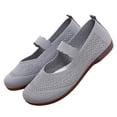 thumbnail image 4 of Dweltoz Womens Flats Shoes Slip on Wide Toe Box Flats Comfort Breathable Work Low Heel Sandals,Gray 36, 4 of 5