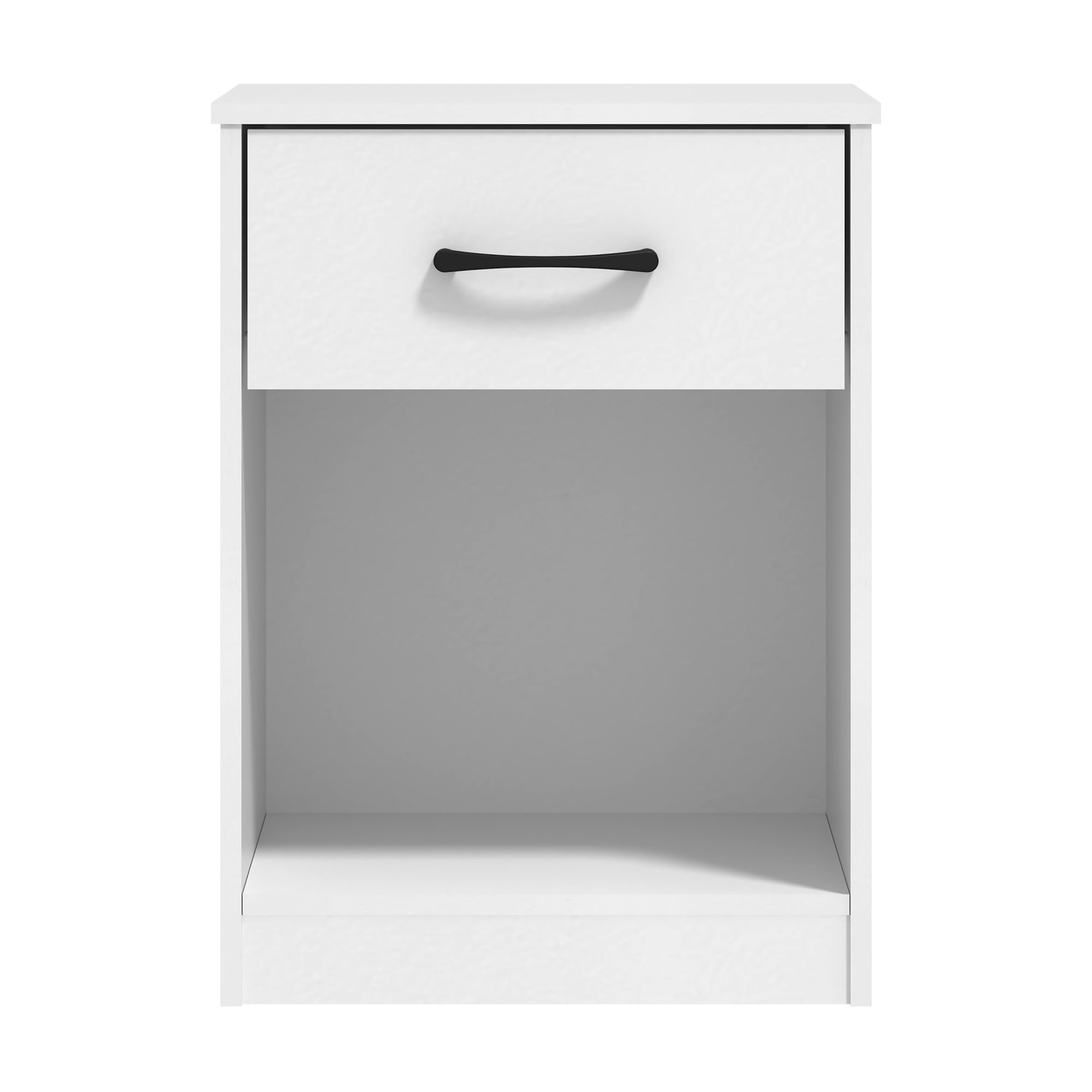 Mainstays Ardent Nightstand with 1 Drawer, White