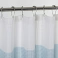 thumbnail image 4 of Ombre Waffle 3D Striped Waffle Weave Textured Ombre Stripe Designed Fabric Shower Curtain with 12 Roller Ball Hooks included 70 x 72 in Blue, 4 of 7
