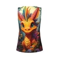 thumbnail image 5 of Lsque Colorful Flower Chameleon Printed Workout Tank Tops for Women, Athletic Sports Tank Tops, Compression Sleeveless Dry Fit Shirts,Sleeveless Yoga Shirt-Medium, 5 of 9