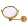 thumbnail image 2 of 8 Inch Wall Mounted Make-Up Mirror with Grooved Accents - Antique Bronze / 4X, 2 of 11
