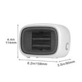 thumbnail image 3 of Mini Ceramic Space Heater with 3-Second Fast Heating, Overheat and Tip-Over Auto Shut-Off Protection, Compact Quiet Personal Heater for Desktop, Home, Dorm Energy Efficient Small Room Warmer, 3 of 8
