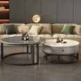 thumbnail image 2 of Mesa De centro De suelo nórdico, diseño De centro móvil, mesa De centro elegante y moderna, muebles De salón, 2 of 4