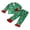 Green, variant on Cjfdfy Toddler Baby Girl Christmas Silk Stain Pajamas Set Kids Girl PJS Set Sleepwear Spring Fall Winter Clothes Candy Cane Long Sleeve Button Down Shirt with Long Pants Set Loungewear Homewear 1-7Y