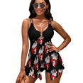 thumbnail image 2 of Ghostbusters Women's Split Skirt Swimwear Two-Piece Swimsuit Backless Bikini Set Summer Holiday Beach Adjustable Bathing Suit, 2 of 6