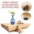 thumbnail image 7 of Lufushangmao Wall Hanging Shelf with Hidden Compartment, 15.75x11.02in, Requires Drilling Floating Shelves, Concealed Storage for Books, Wall Decor, 7 of 7