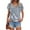 Multicolor, variant on Aobny Women's Casual T-Shirt Summer Peasant Tees Floral V-Neck Short Sleeve Juniors Tops