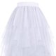 thumbnail image 4 of Falda plisada de cintura alta para niñas Falda larga de pastel de color sólido con adorno de encaje Falda larga de cintura alta para niños, 4 of 5