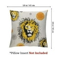 thumbnail image 4 of Cute Cartoon Lion PatternSoft Pillow Cases King Size Microfiber Pillowcases with Hidden Zipper Cozy Breathable Pillow Covers for Bed Sofa, 4 of 7
