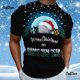 thumbnail image 1 of Camisetas con tema del Festival de Navidad para hombre, ropa con estampado 3d, camisetas de manga corta de verano, camisas bonitas de moda de gran tamaño, 2023, 1 of 4