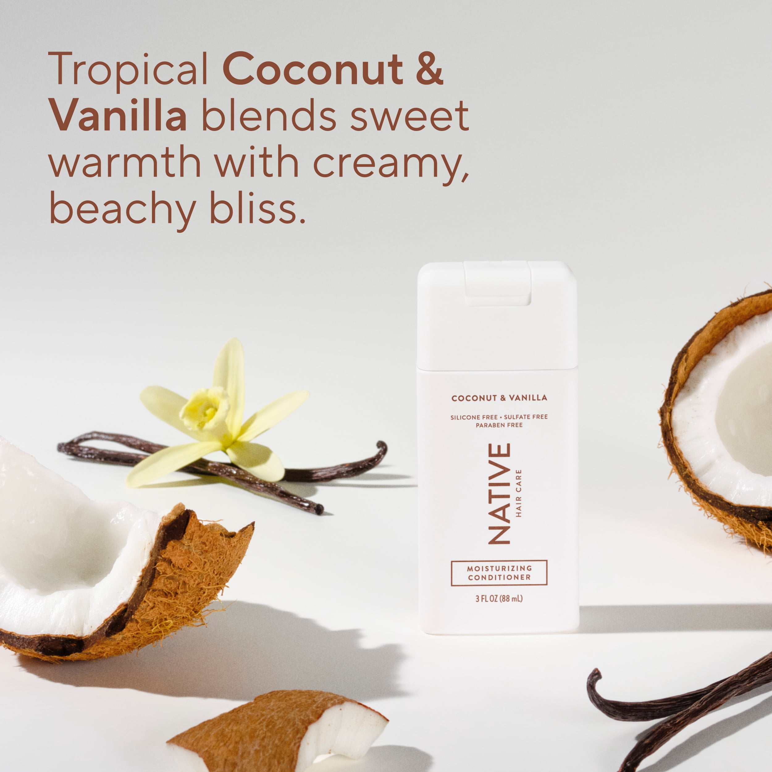 (3 pack) Native Moisturizing Conditioner Mini Coconut and Vanilla 3 fl oz
