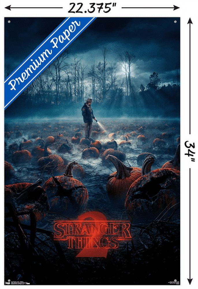 Netflix Stranger Things: Season 2 - Pumpkins Wall Poster with Push Pins, 22.375" x 34"
