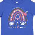 thumbnail image 4 of Inktastic Mimi and Papa Love Me Rainbow Girls Toddler T-Shirt, 4 of 5