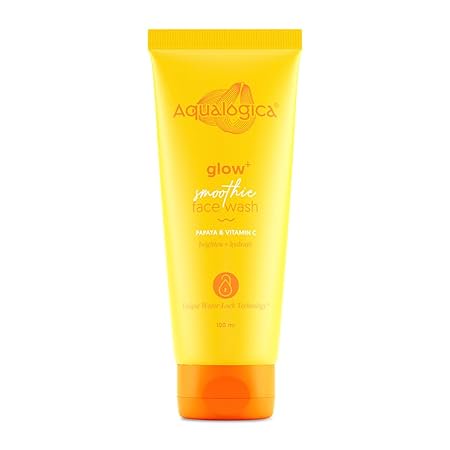Aqualogica Glow+ Smoothie Face Wash with Vitamin C, Hyaluronic…100ML