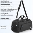thumbnail image 5 of G4Free Sports Travel Duffel Bag 45L/60L with Shoe Compartment and Wet Pocket for Men and Women, 5 of 9