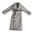 thumbnail image 3 of lionlar Manteau Figurine Articulée 1/12 Fête Unique Mignon Mini Mode Accessoires Réalistes Gris Blanc, 3 of 8