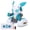 White and Green, variant on 2.4GHz Rechargeable Remote Control Robot Toy with Auto-Demonstration LED Eyes and Music - Built-in 3.7V 500mAh Battery - Dynamic Interactive Walking Robot Birthday Gift (15x11x9 cm / 5.9x4.3x3.4 in)