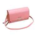 thumbnail image 1 of Bolso de cuero Zulema Rosado Embrague de hombro para mujer, 1 of 8