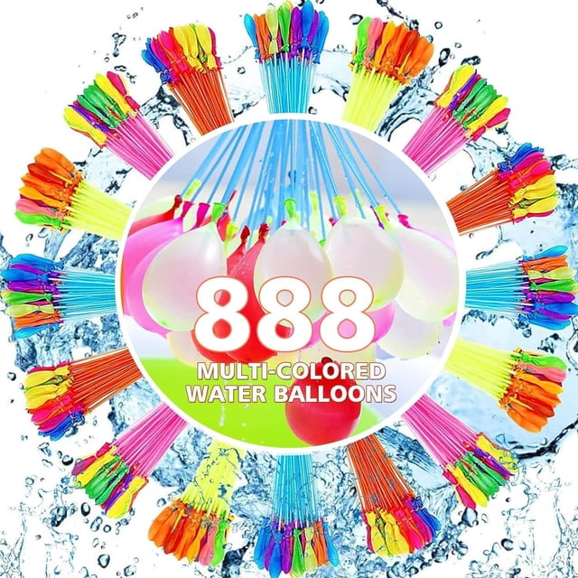 888 Piezas Globos Mágicos Globos de Agua,Globo de Agua Autosellante con Llenado Rápido,Disfruta del Carnaval de Verano, Perfecto para Fiestas en la Piscina, la Playa y el Agua