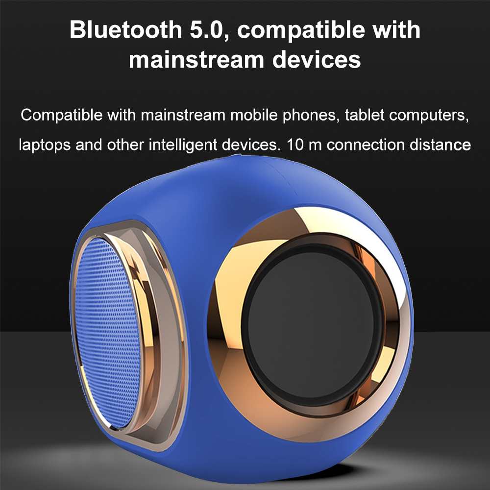 Wireless Speaker Stereo Bluetooth Speaker Player, Golden Egg Wireless Bluetooth Speaker Super Strong Subwoofer Portable - image 5 of 9