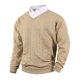 thumbnail image 2 of Ceisia Men's Regular-Fit Fake Two-Piece Cable-Knit V-Neck Sweater Multi-Solid Gift, 2 of 9