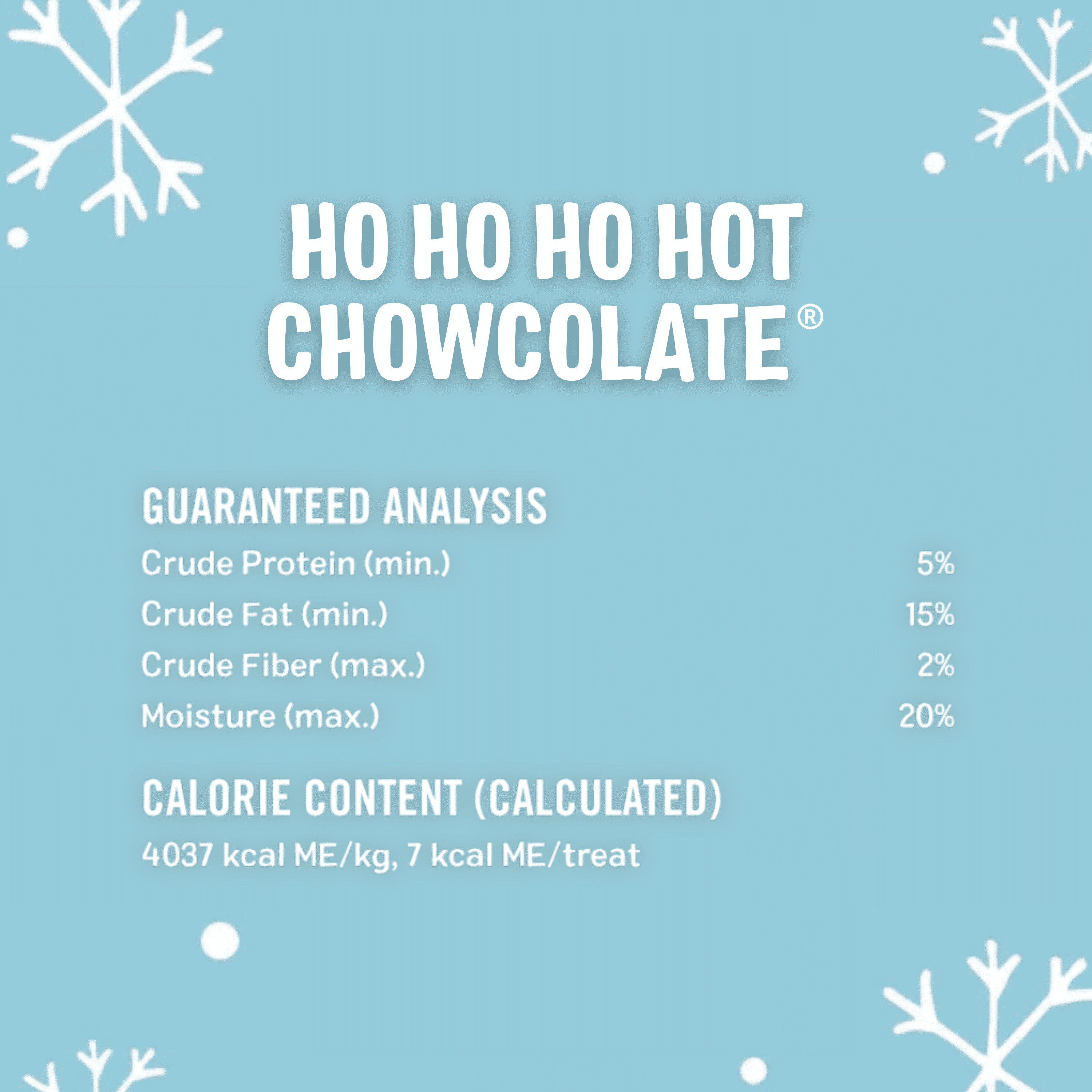Three Dog Bakery Ho Ho Ho Hot Chowcolate Treats, Premium Treats for Dogs, 5 Ounces Each