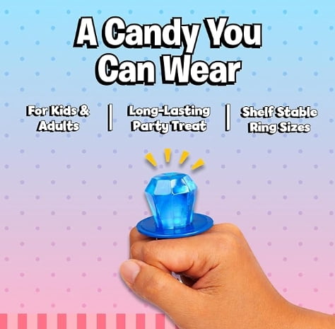 Ring Pop Individually Wrapped Cotton Candy Flavored Lollipop 30 Count Bulk Pack