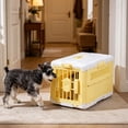 thumbnail image 4 of Foldable Pet Carrier for Airline Travel, Portable Soft Sided Crate for Cats Small Dogs, Folds Flat for Storage Handheld or Car Back Seat Use, 4 of 6