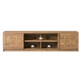 thumbnail image 6 of Walker Edison Modern 70" TV Stand with Storage Cabinets - Heritage Oak, 6 of 11